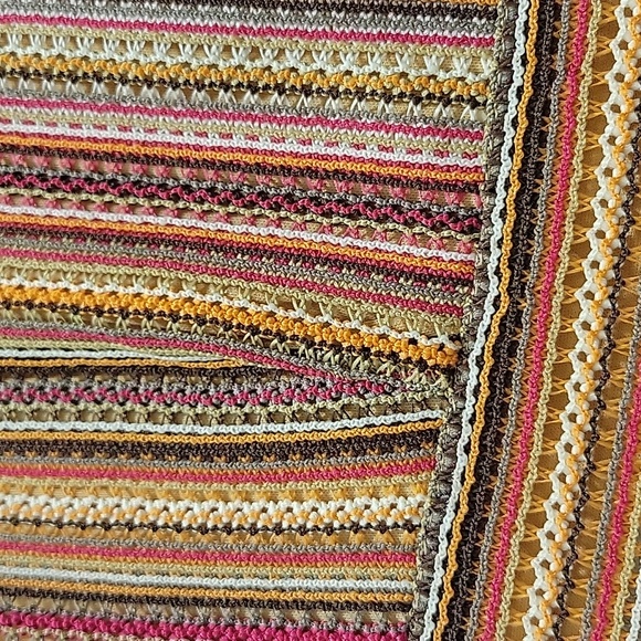 Gabby Skye Orange/Multi A-Line Sleeveless Dress | Size 6 - Picture 8 of 12